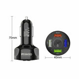 Type-C and dual USB car charger for fast charging