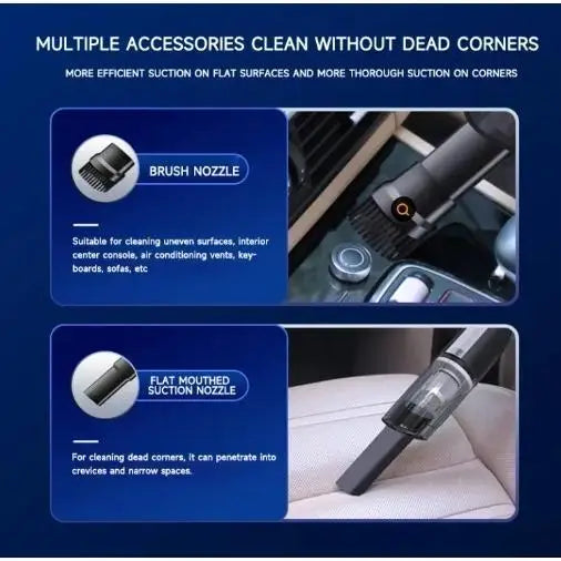 High suction Orbihold vacuum for car interiors