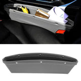 Black PU leather car storage organizer