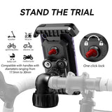 Universal bike phone holder with 360-degree rotation