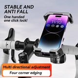 Shockproof handlebar phone mount for bicycles and motorcycles