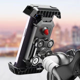 Orbihold 360° bike phone mount installed on a bicycle handlebar