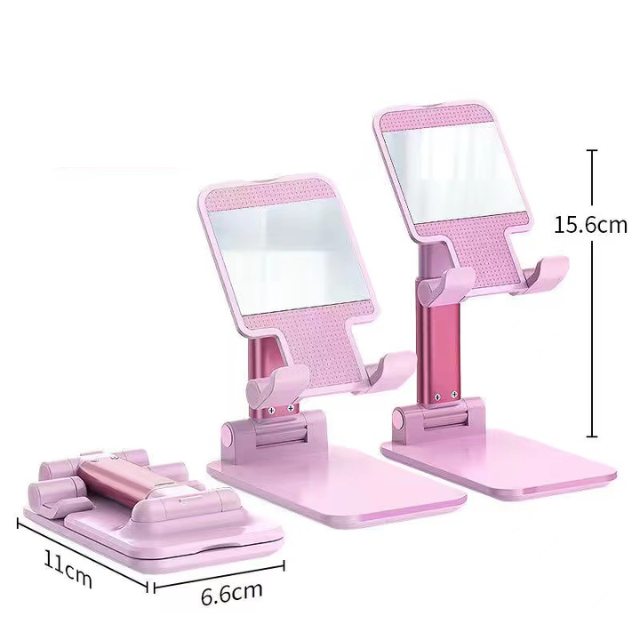 Stable weighted phone stand with silicone anti-slip protection