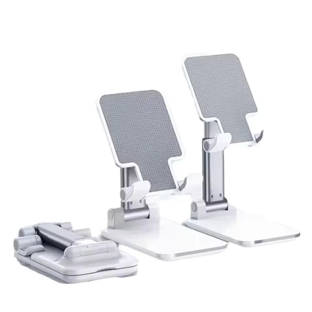 Orbihold foldable adjustable phone and tablet stand for desk use