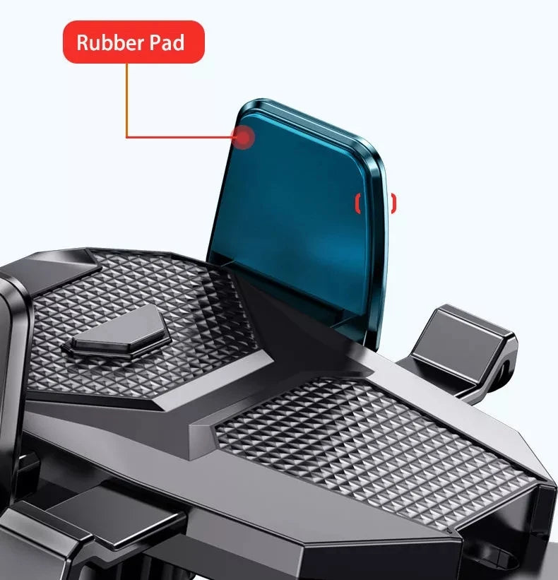 Adjustable telescopic arm smartphone holder for vehicles