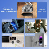 Orbihold magnetic phone stand used on an office desk