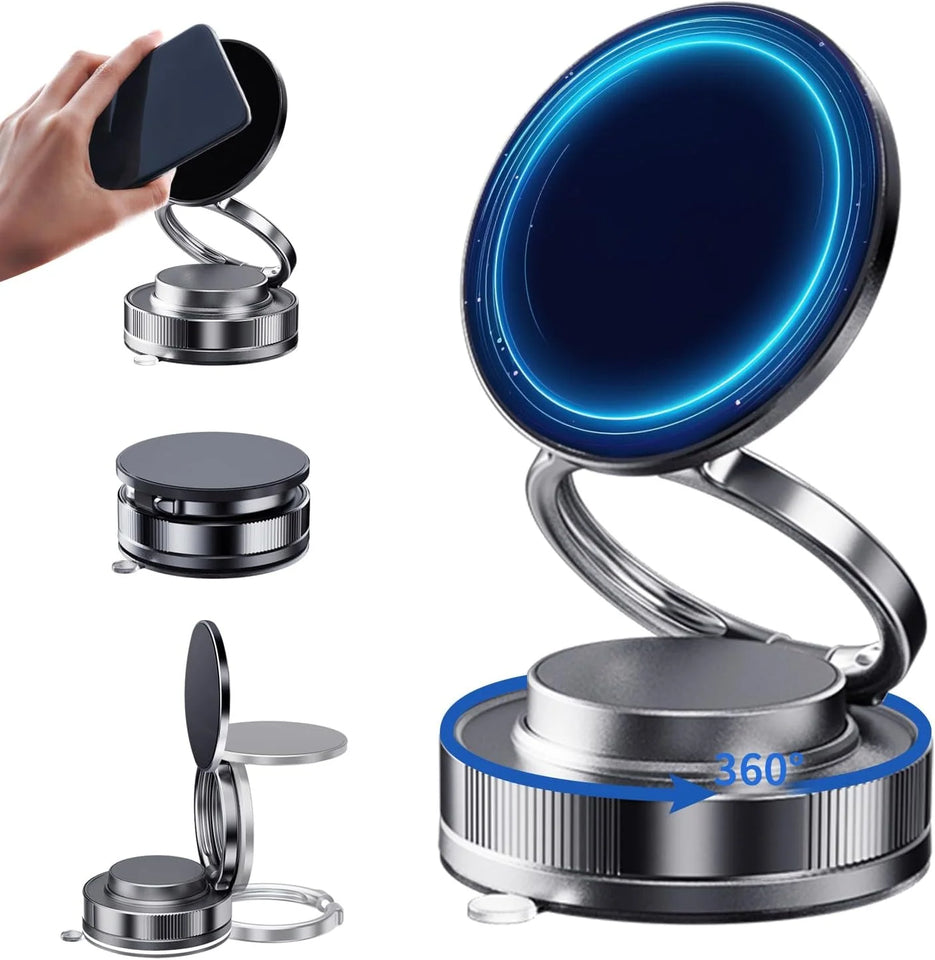 Premium Orbihold magnetic phone mount with secure vacuum suction