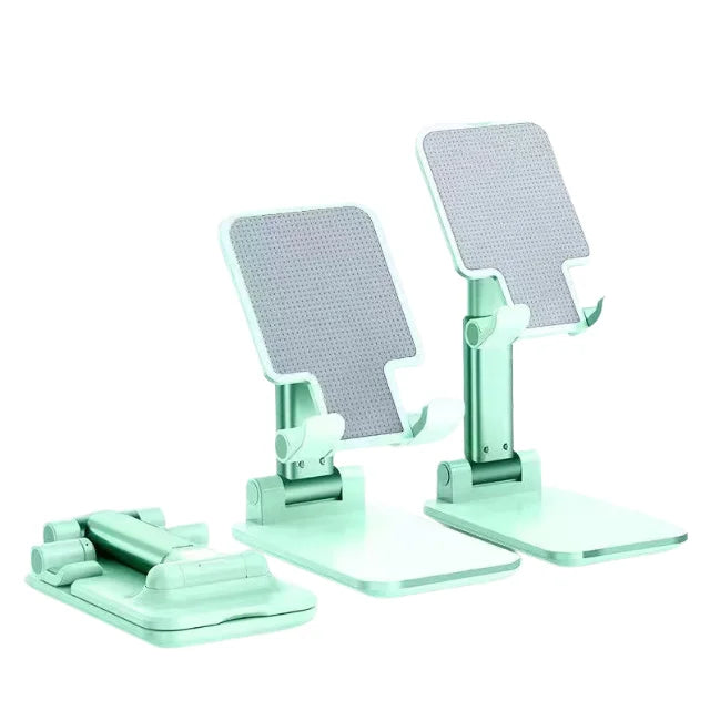 Universal desktop stand supporting phones and tablets up to 14.5 inches
