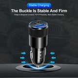 Dual-port fast car charger charging two smartphones simultaneously