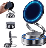 Orbihold 360° vacuum magnetic phone mount attached to a car dashboard