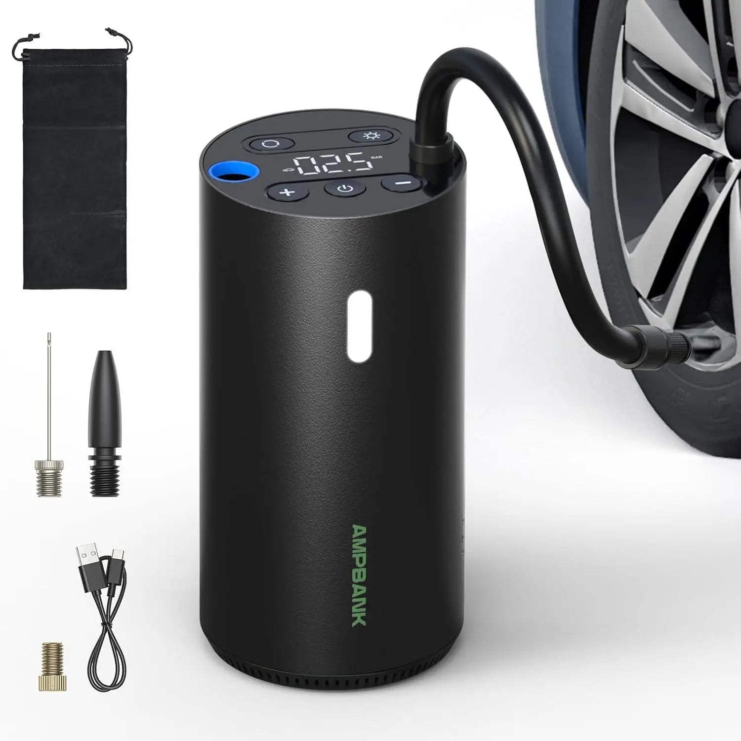 smart digital tire inflator front view