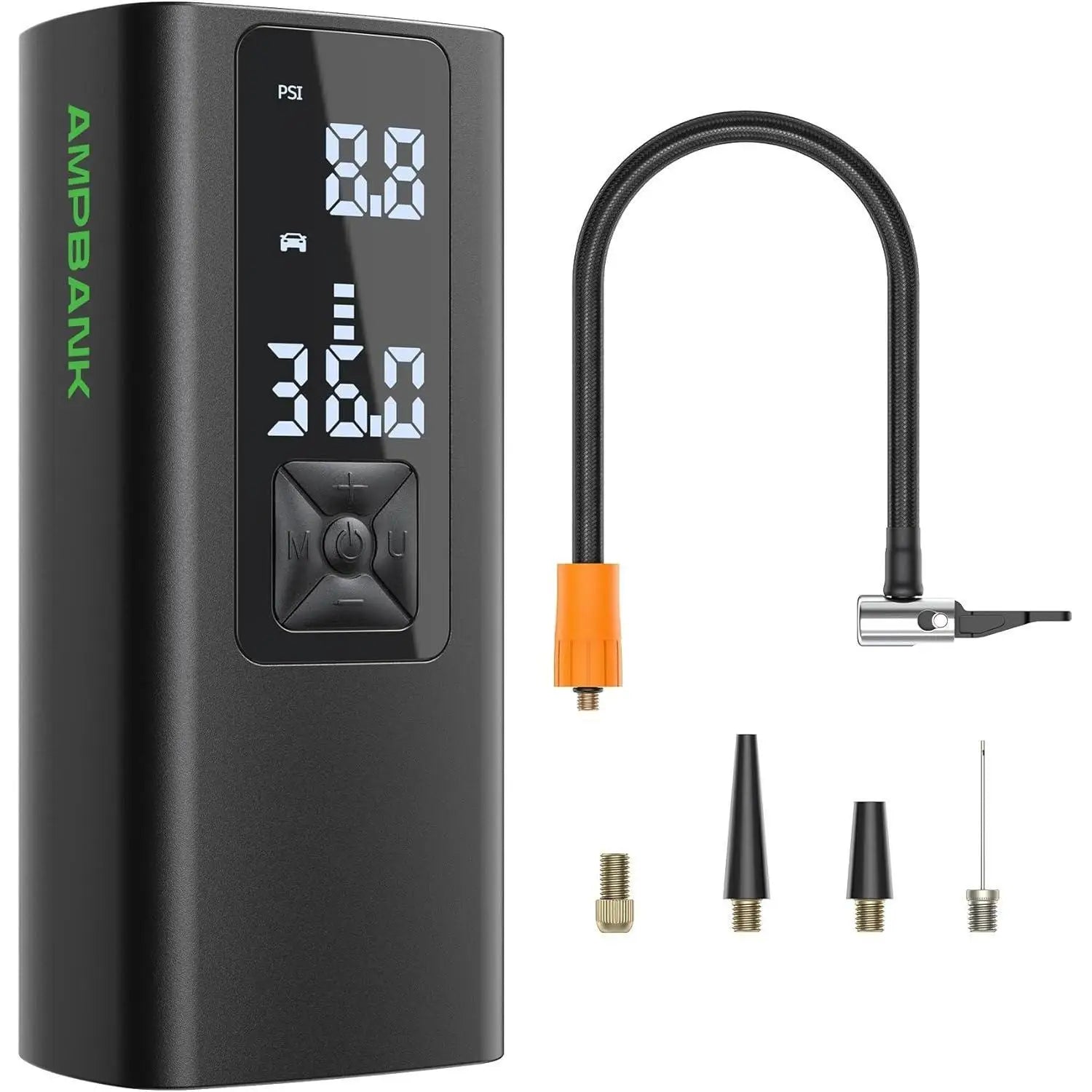 portable tire inflator front view